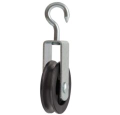 Katrol spitse haak 40 mm verzinkt