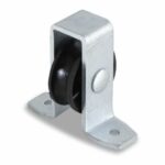 Staande katrol 25 mm open behuizing verzinkt