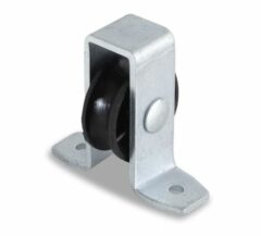 Staande katrol 25 mm open behuizing verzinkt