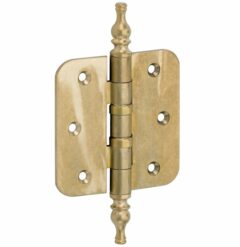 Kogellagerscharnier 89x89 ronde hoek vaas messing antiek