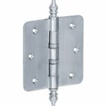 Kogellagerscharnier 89x89 ronde hoek vaas mat chroom