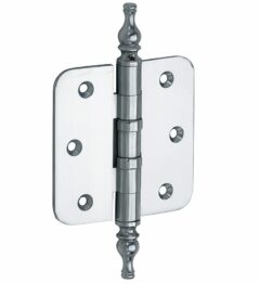 Kogellagerscharnier 89x89 ronde hoek vaas glans chroom