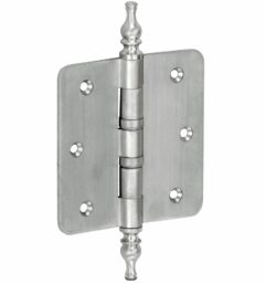 Kogellagerscharnier 89x89 ronde hoek vaas mat nikkel ongelakt