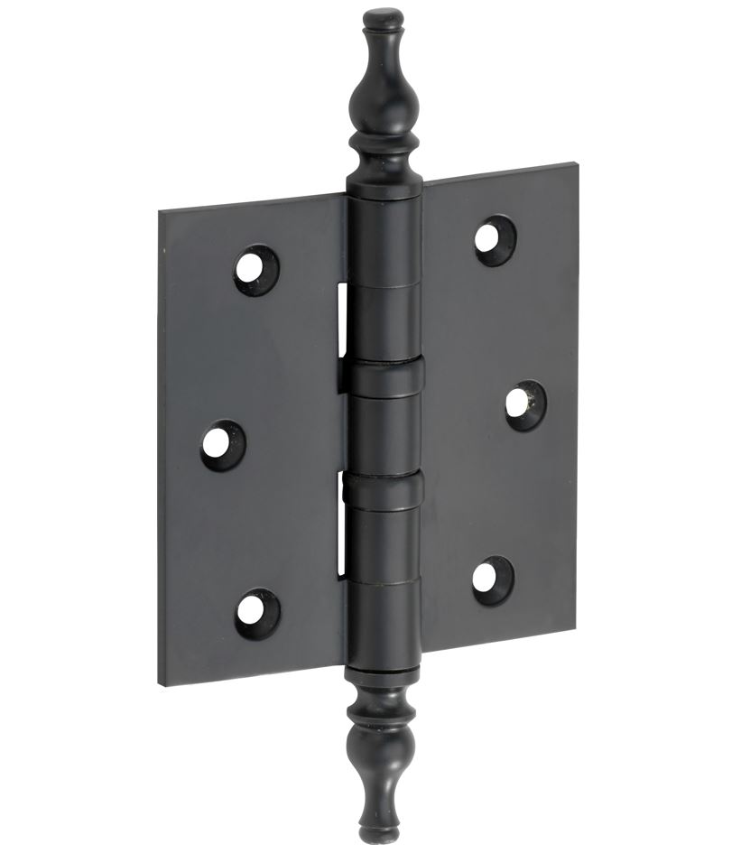 Kogellagerscharnier 76x76 rechte hoek vaas mat zwart