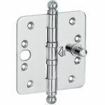 Kogellagerscharnier SKG3 89x89 ronde hoek bol glans chroom