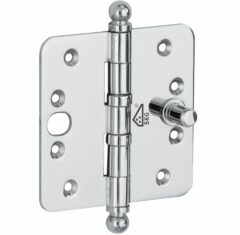 Kogellagerscharnier SKG3 89x89 ronde hoek bol glans chroom