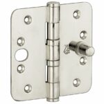 Kogellagerscharnier SKG3 89x89 ronde hoek vlak glans chroom