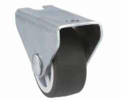 Grijs rubberen wiel 30 mm