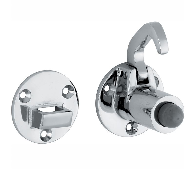 Deurvastzetter Elegant glans chroom