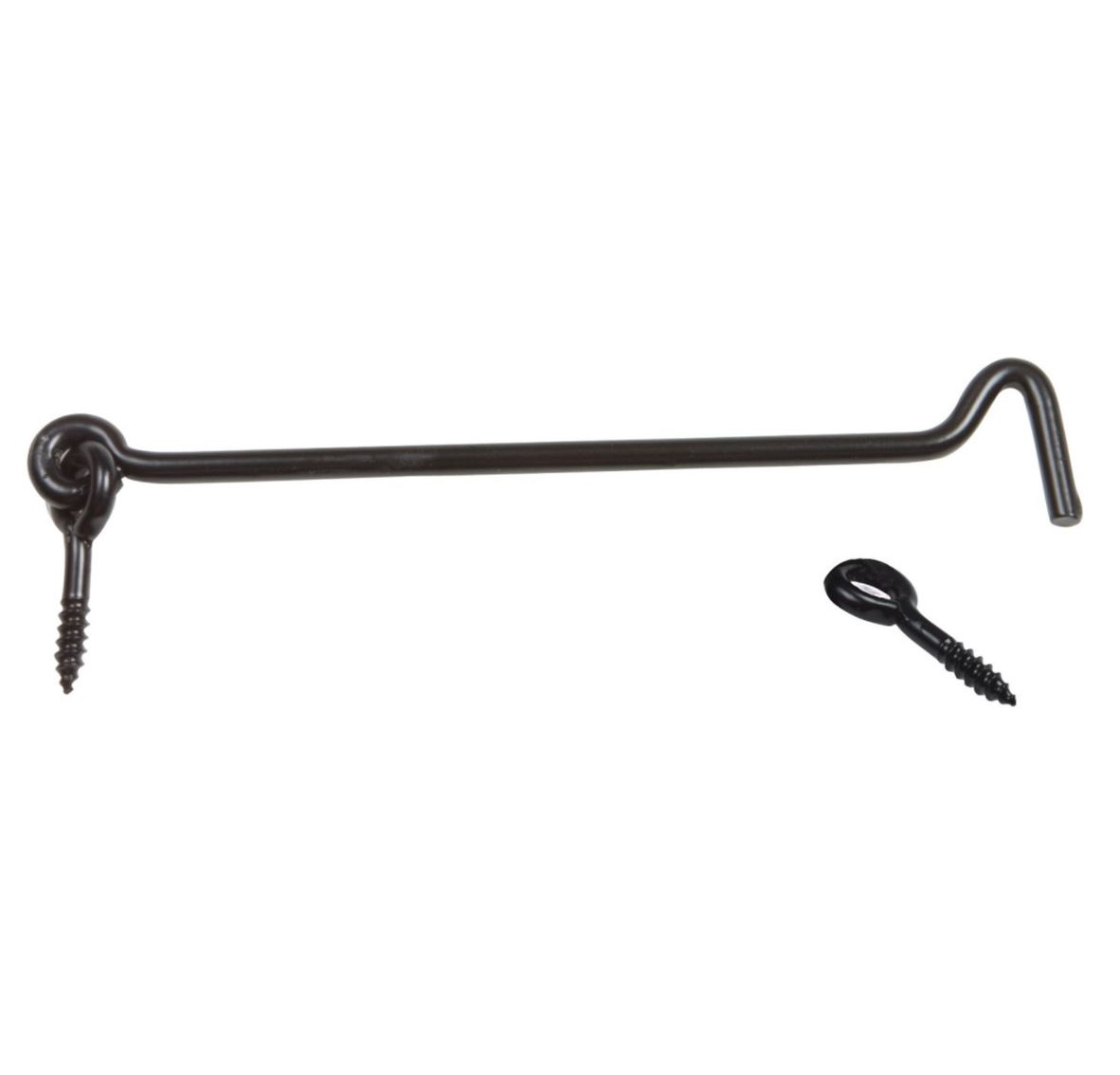 Windhaak staal zwart 150 mm