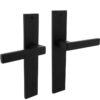 Intersteel deurkruk Hera op langschild blind mat zwart
