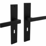 Intersteel deurkruk Hera op langschild SL56 mat zwart