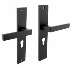 Intersteel deurkruk Hera op langschild PC55 mat zwart