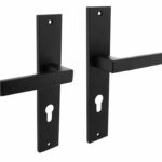 Intersteel deurkruk Hera op langschild PC72 mat zwart