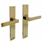 Intersteel deurkruk Hera op langschild blind PVD messingkleur