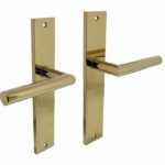 Intersteel deurkruk Bastian op langschild blind PVD messingkleur