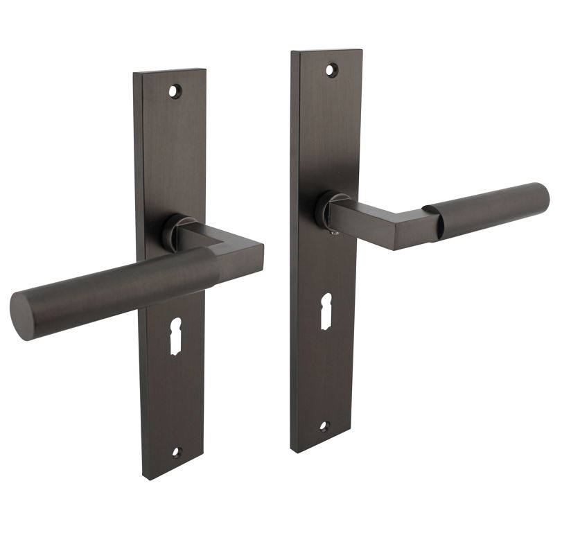 Intersteel deurkruk Bau-Stil op langschild SL56 antraciet grijs