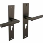 Intersteel deurkruk Bastian op langschild PC55 antraciet grijs