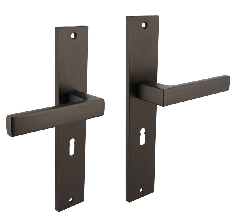 Intersteel deurkruk Hera op langschild SL56 antraciet grijs