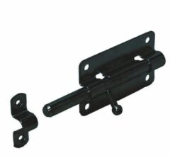 Plaatgrendel 100x50 mm slaat zwart verzinkt