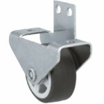 Grijs rubberen wiel voor lade/deur 30 mm