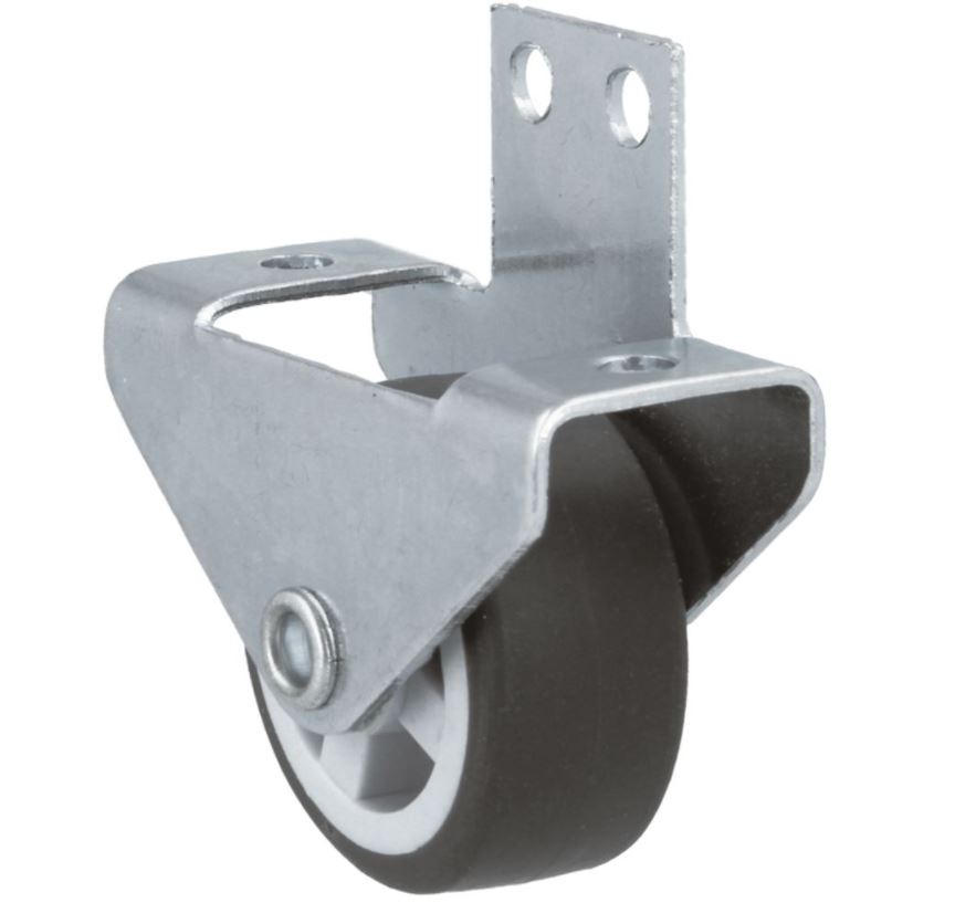 Grijs rubberen wiel voor lade/deur 30 mm