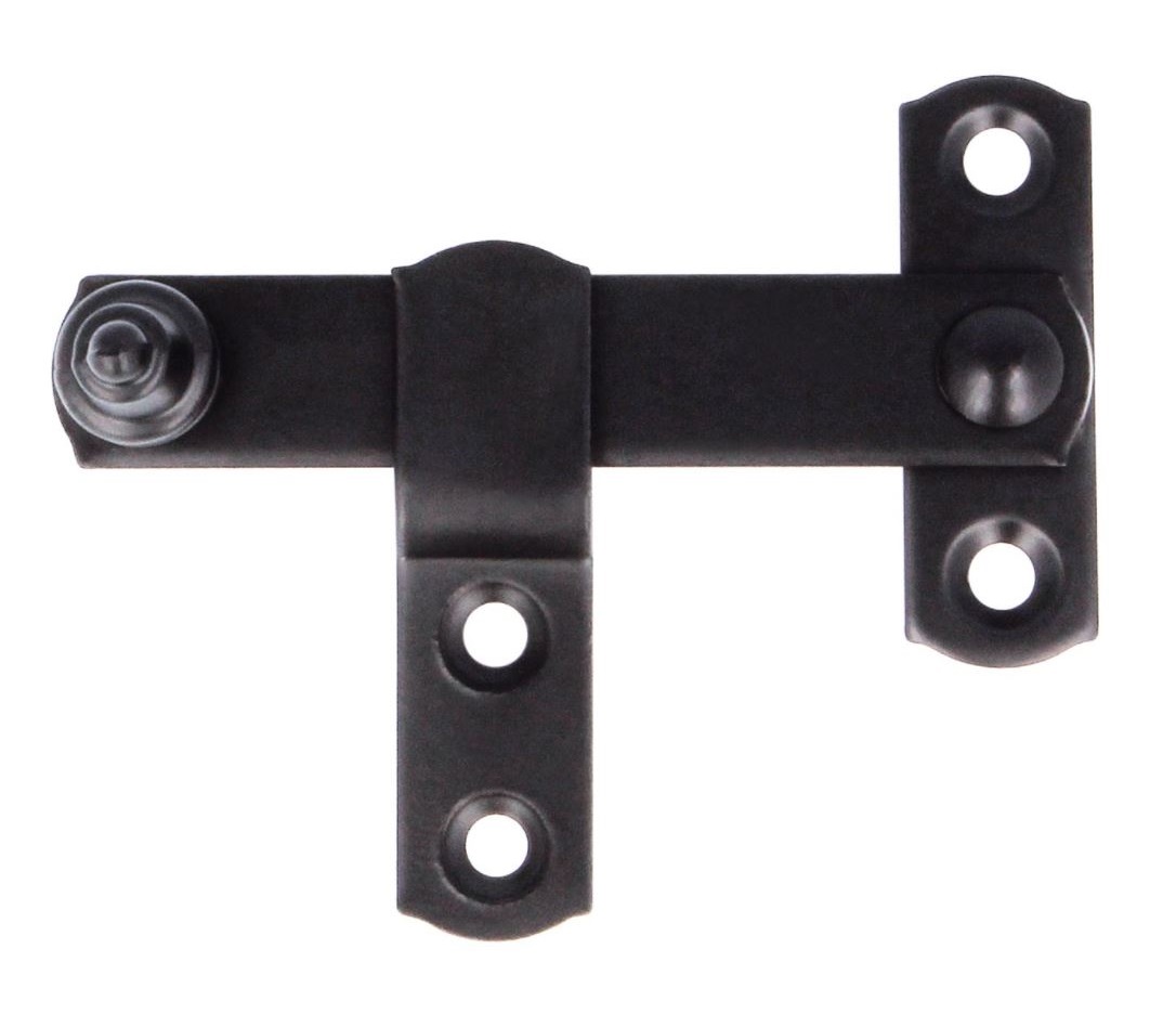 Overslag sluiting 80 x 46 mm zwart