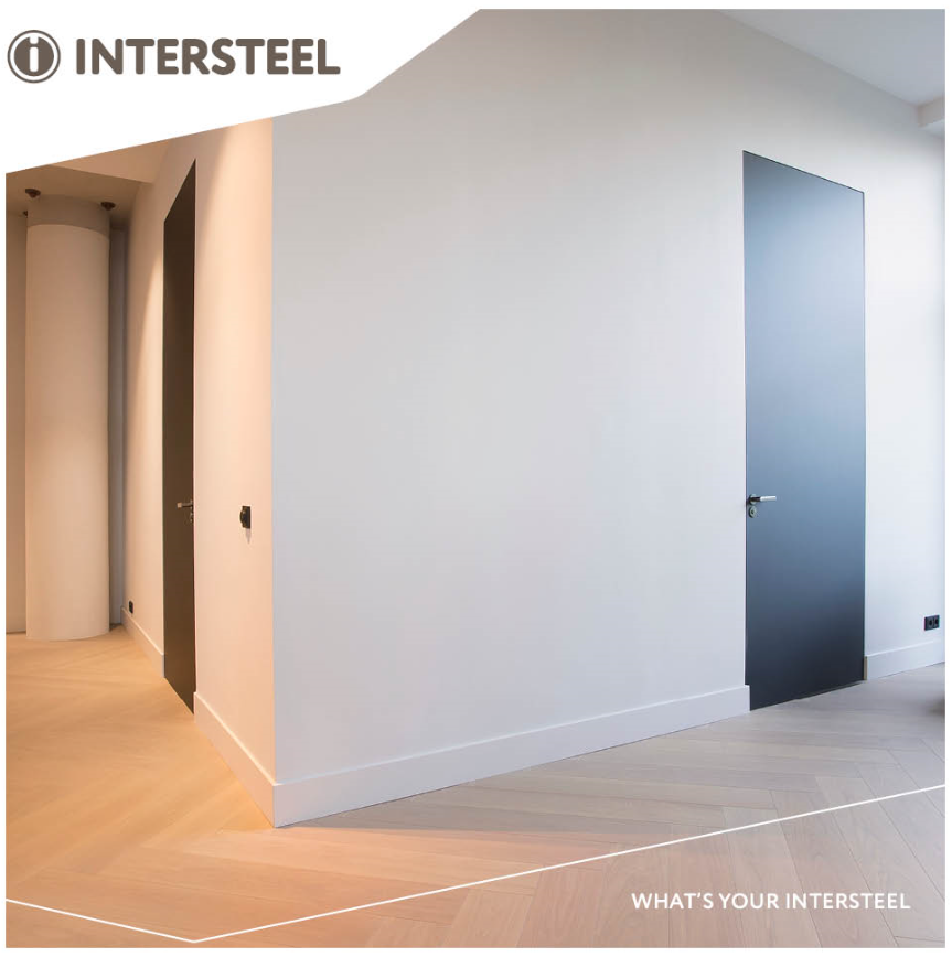 Intersteel Scharnier zamak 130x30 mm binnenwerk zwart - zwarte afdekkappen - Afbeelding 3