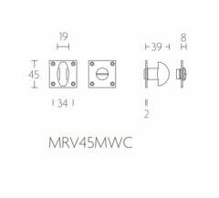 Toiletgarnituur Timeless MRV45MWC8 Glans Nikkel