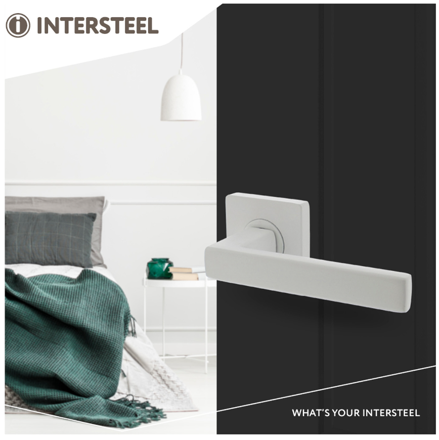 Intersteel Deurkruk Hera Op Vierkant Rozet Wit