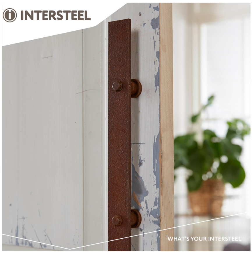 Intersteel deurgreep plat 400 x 40 mm antiek finish - Afbeelding 3