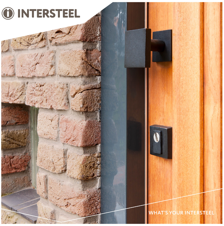 Intersteel SKG3 veiligheid-rozet vierkant + kerntrekbeveiliging rvs/mat zwart - Afbeelding 4