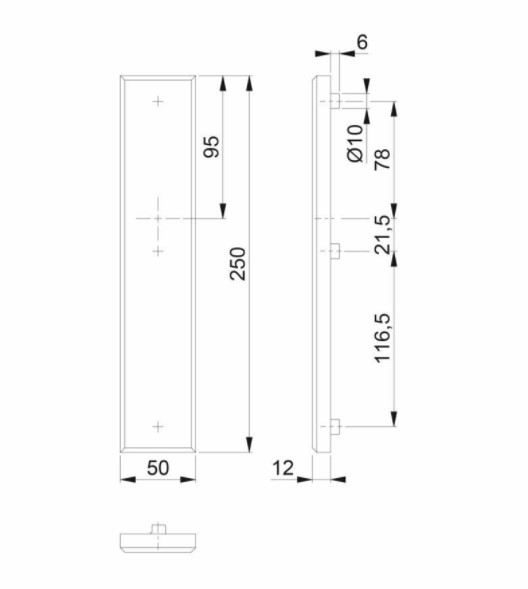 Hoppe schild Buitenzijde Geheel Blind SKG***® Aluminium F1