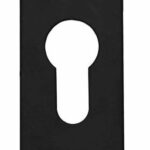 Cilinderplaatje SQUARE LSQBY32 rechthoekig mat zwart