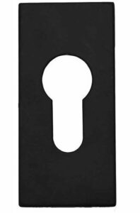 Cilinderplaatje SQUARE LSQBY32 rechthoekig mat zwart