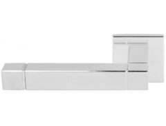 Gatdeel Links Deurkruk SQUARE JB100 ongeveerd op rozet RVS Gepolijst