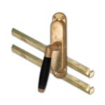 Kruk-espagnolet Ton Ebben Links Messing Antiek Inclusief 2 Stangen