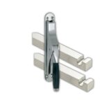 Pomp-espagnolet Ton Ebben Glans Nikkel Inclusief 2 Stangen