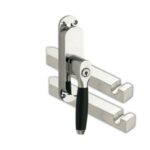 Kruk-espagnolet Afsluitbaar Ton Ebben Rechts Glans Nikkel Inclusief 2 Stangen