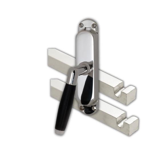 Kruk-espagnolet Ton Ebben Links Glans Nikkel Inclusief 2 Stangen