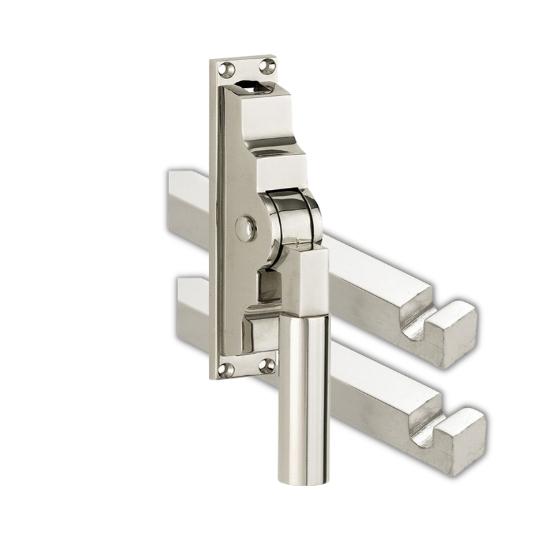 Pomp-espagnolet Bauhaus Glans Nikkel Inclusief 2 Stangen