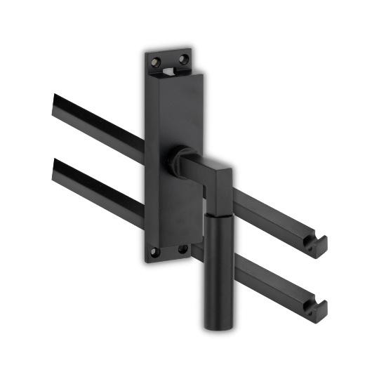 Kruk-espagnolet Bauhaus Rechts Mat Zwart Inclusief 2 Stangen