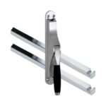 Pomp-espagnolet Ton Ebben Mat Chroom Inclusief 2 Stangen