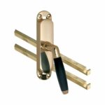 Kruk-espagnolet Ton Ebben Rechts Messing Ongelakt Inclusief 2 Stangen