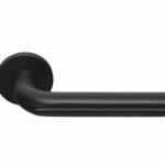 Deurkruk ECLIPSE DR101-G op rozet PVD mat zwart