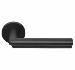 Deurkruk ECLIPSE DR102-G op rozet PVD mat zwart