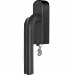 Draaikiepgarnituur ECLIPSE DR100-DKLOCK-O Rechts PVD mat zwart