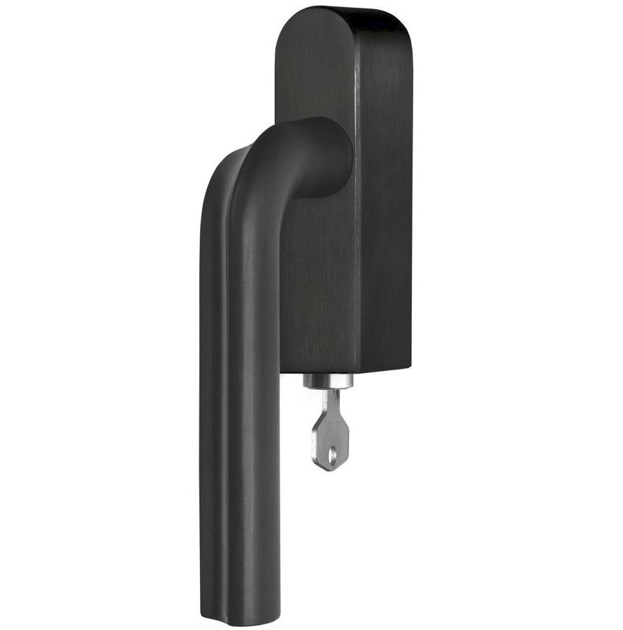 Draaikiepgarnituur ECLIPSE DR100-DKLOCK-O Rechts PVD mat zwart