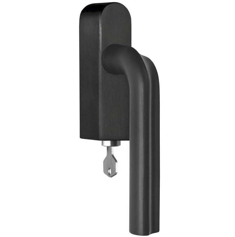 Draaikiepgarnituur ECLIPSE DR100-DKLOCK-O Links PVD mat zwart