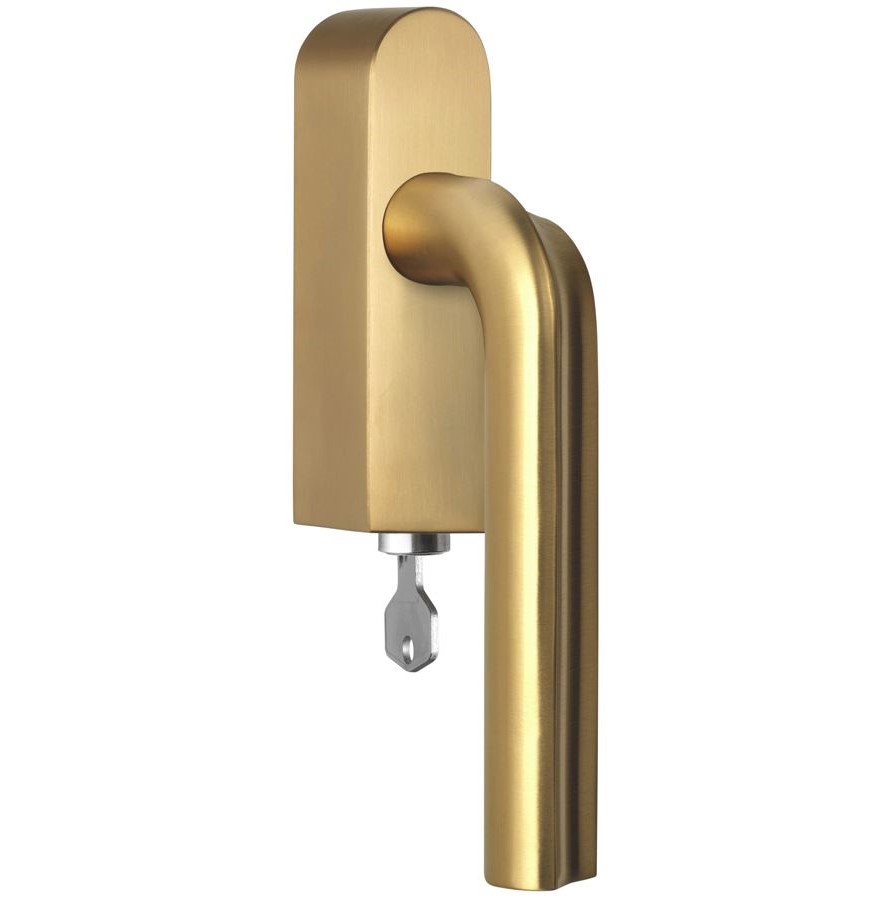 Draaikiepgarnituur ECLIPSE DR100-DKLOCK-O Links PVD mat goud